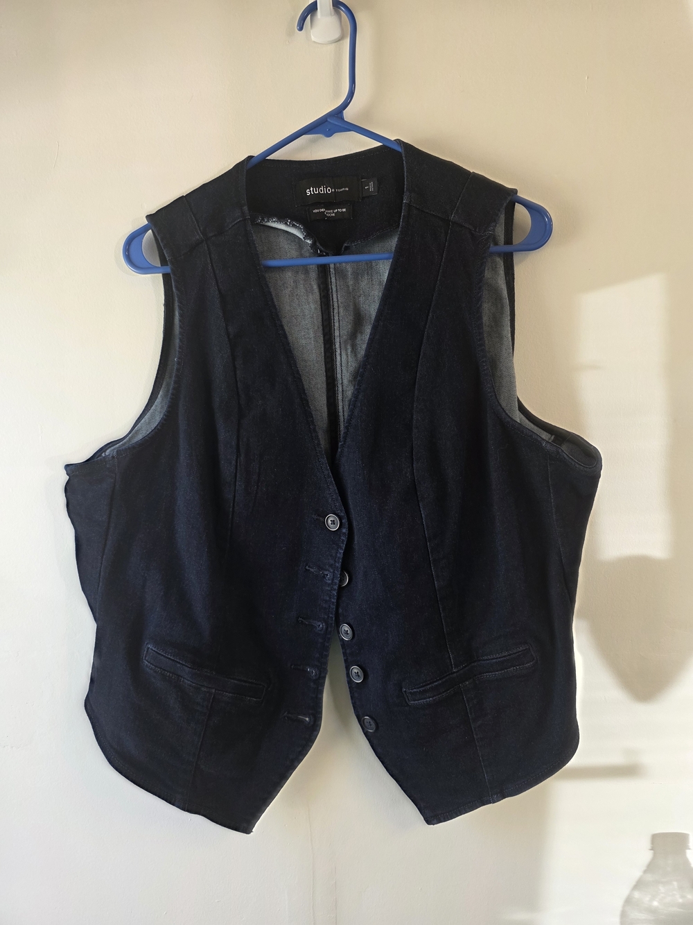 Studio Torrid by Barbara Schwarzer Navy Blue Women's Vest